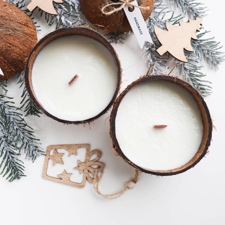 VELA BAE Candles - Wholesale Jar/Filled Candle - Serenity Coconut Bowl Candle2