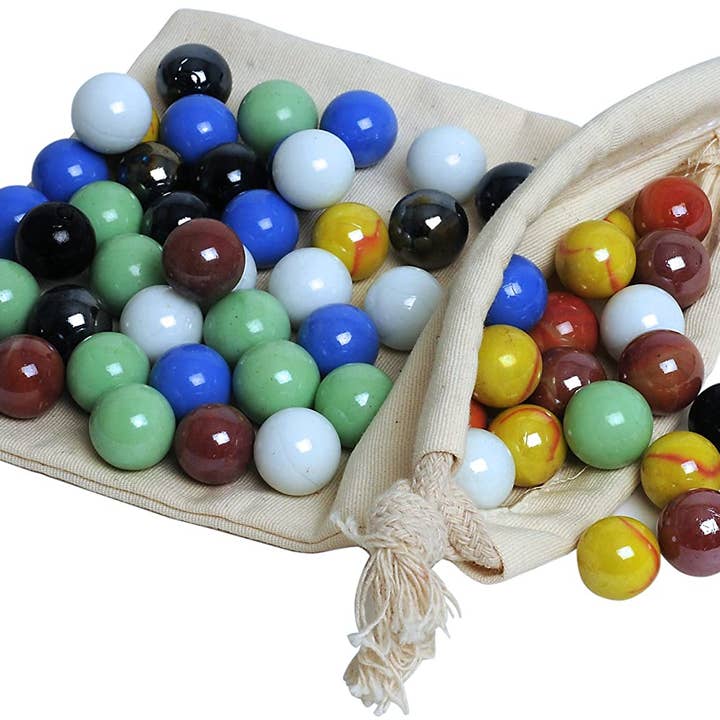 Wood Expressions - Wholesale Board Game - Wood Chinese Checkers Set with Glass Marbles - 11.5 Inch