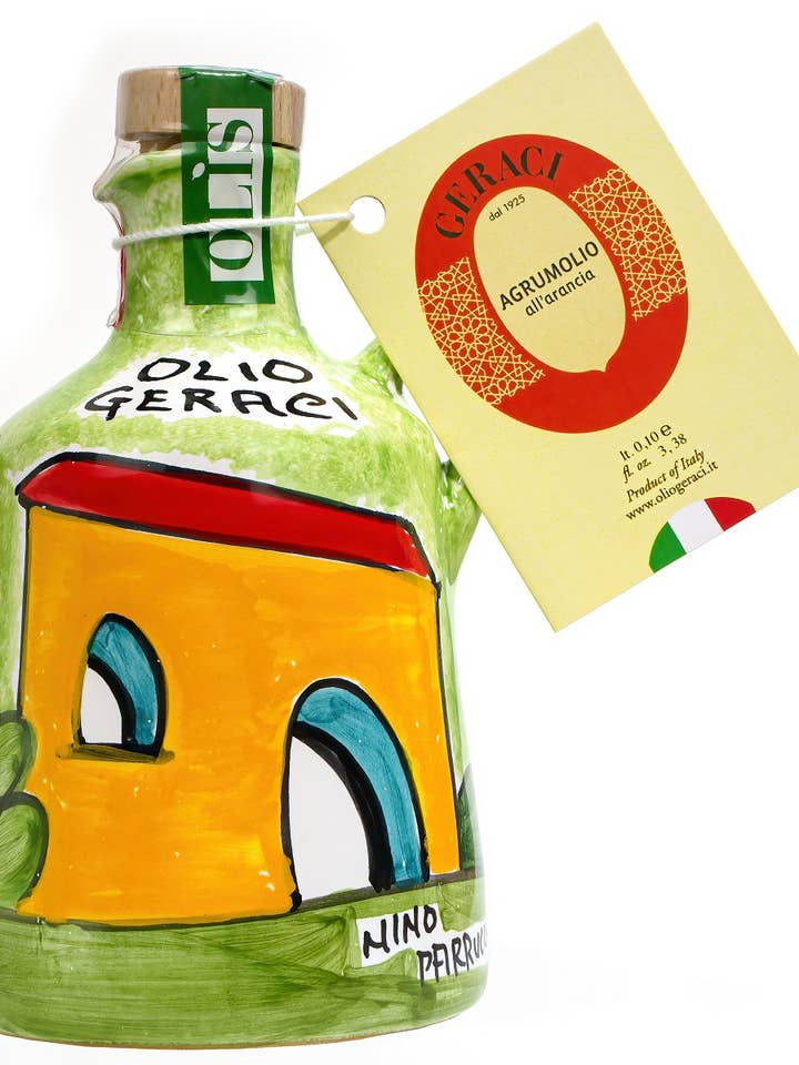 Citrumolio orange ceramic lt. 0.10 for wholesale by Olio Geraci