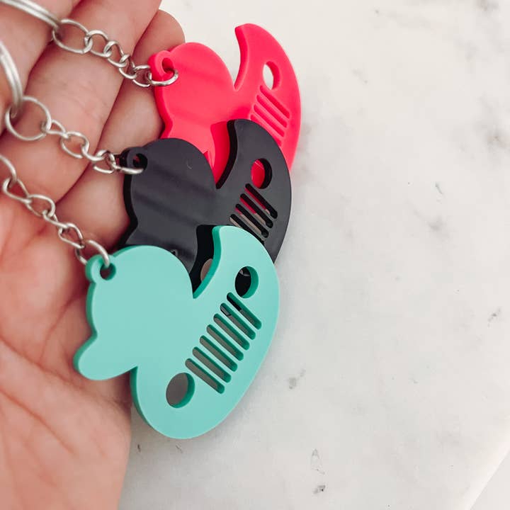 Sugar Koated Designs - Wholesale Keychain - Women's - You've been ducked, Duck Keychain, Wrangler Keychain, 4x42