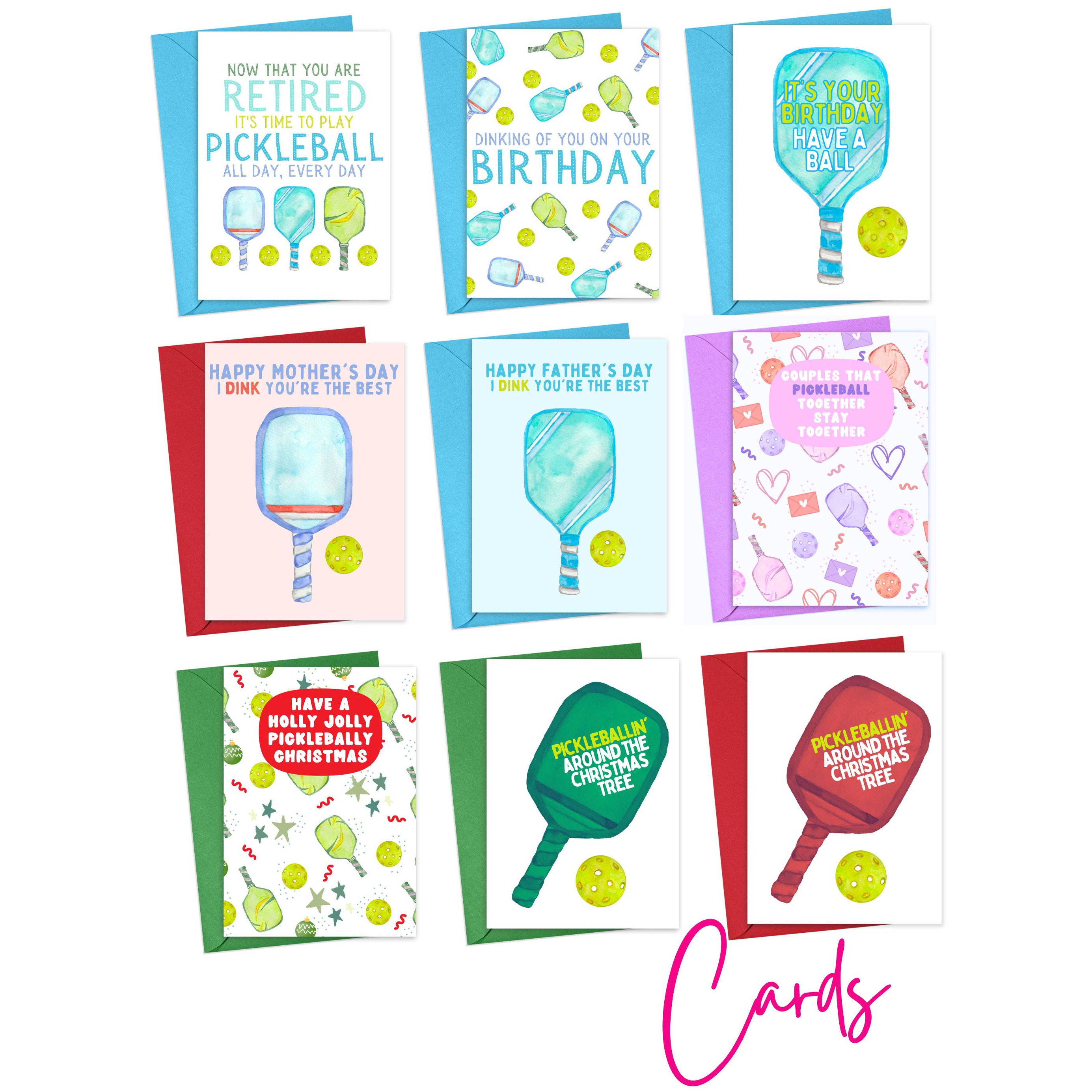 R is for Robo - Wholesale Father's Day Card - Pickleball Father's Day Cards Fathers Day Sports Gifts Dad5