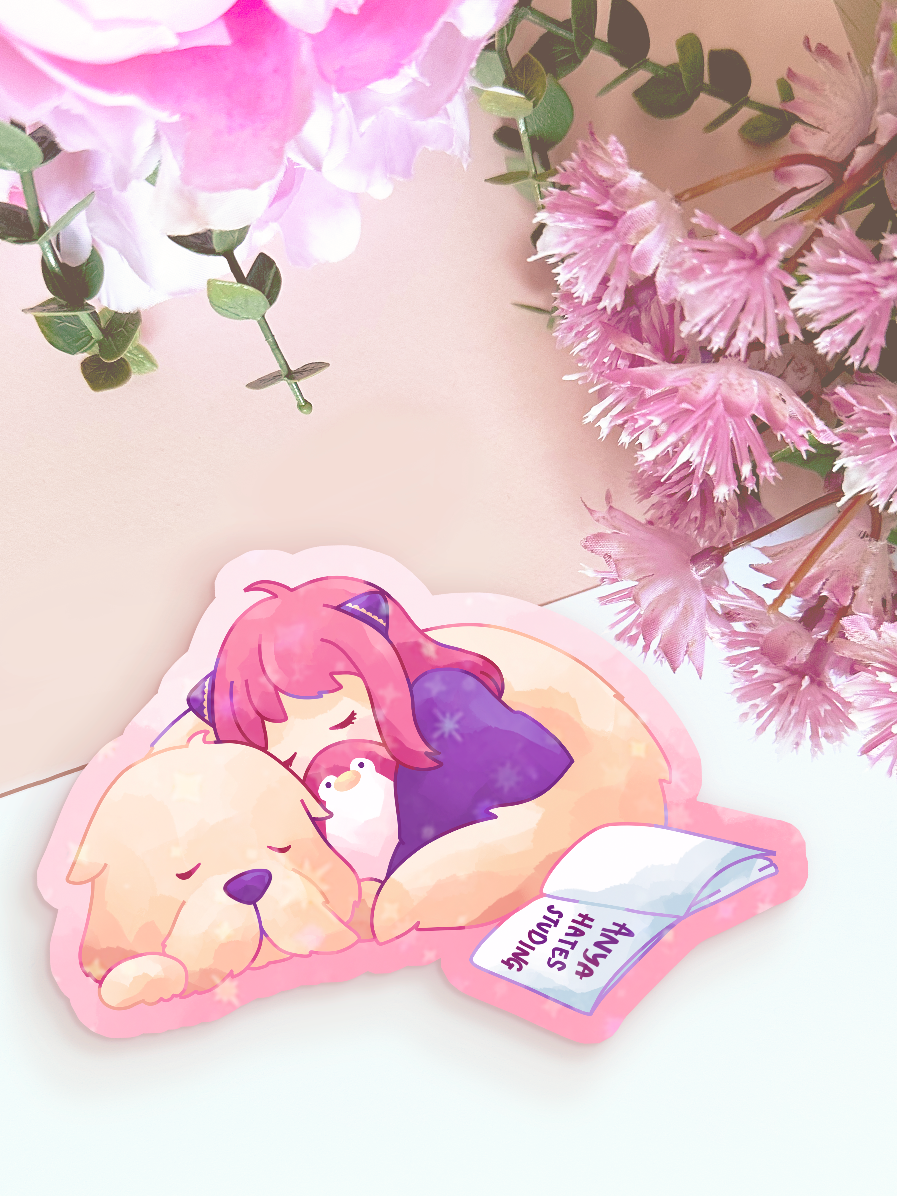 Shiku Designs - Wholesale Sticker - Anya and Bond Holographic Sticker1