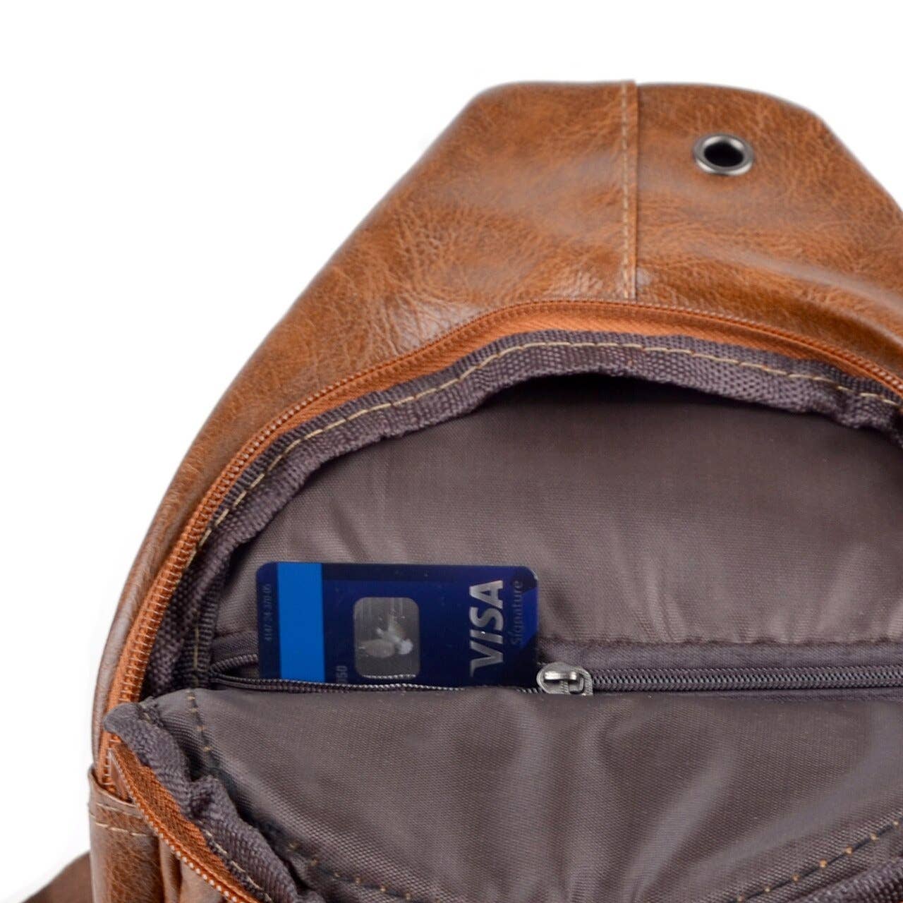 Selini New York - Vente Sac à bandoulière – femme - Sac bandoulière en cuir PU marron5