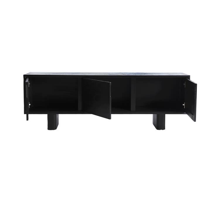 Kodu Home Design - Wholesale Console Table - Black mindi wood TV cabinet measuring 180x40x61cm2