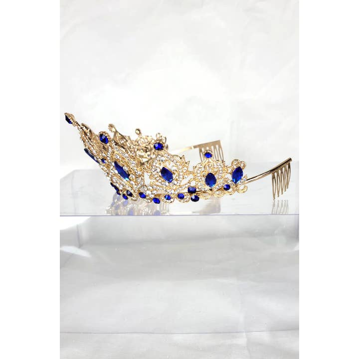 Chicas - Wholesale Tiara - Women's - One Size Fits All Tiara With Jewels HT93322