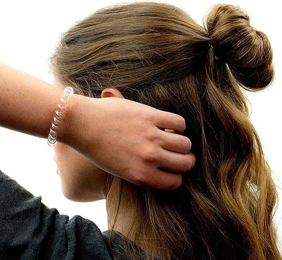 Majestic Beauty – wholesale Hair tie – Hair Loops- 6Pcs Spiral Hair Ties No Crease Elastic Ponytail5