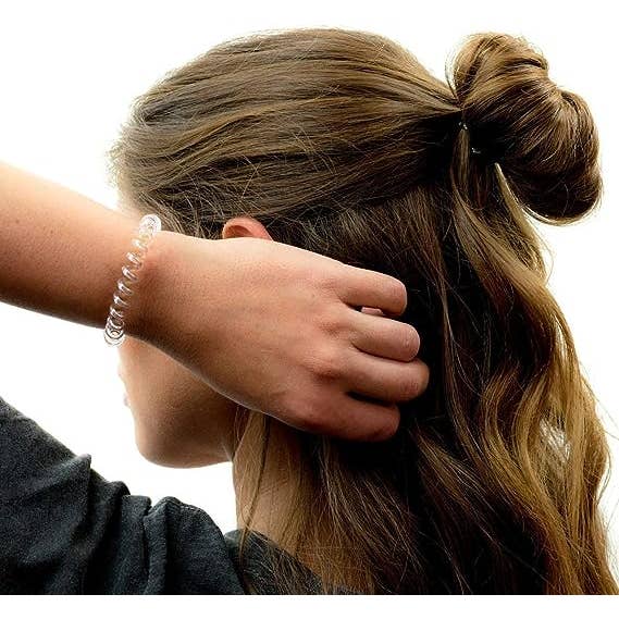 Majestic Beauty – wholesale Hair tie – Hair Loops- 6Pcs Spiral Hair Ties No Crease Elastic Ponytail5
