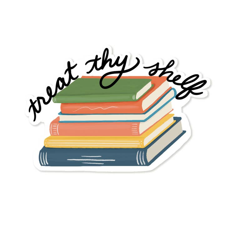 Adesivo Treat Thy Shelf per la vendita all'ingrosso da parte di Slightly Stationery