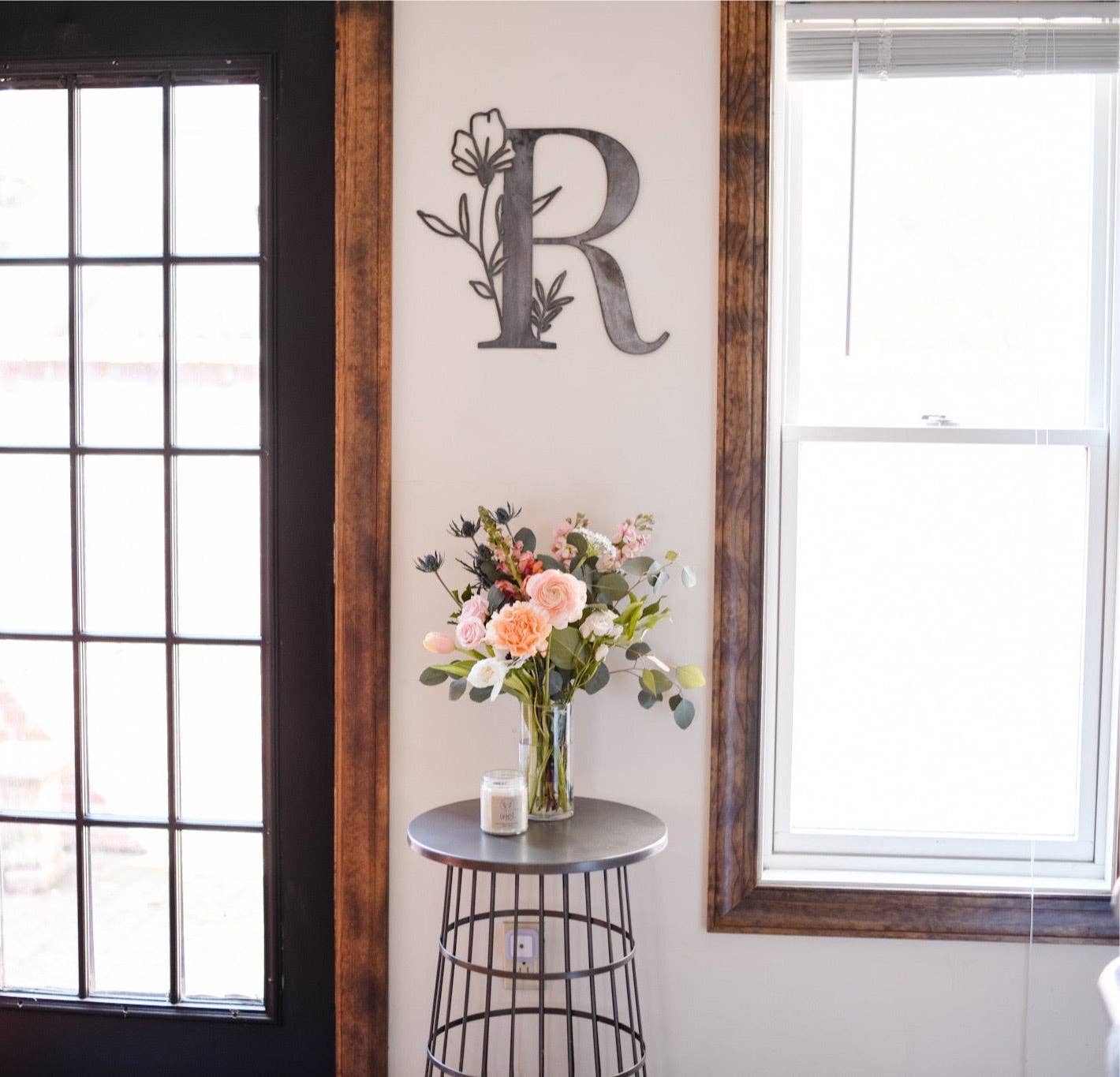 Keystone Steel Co. - Wholesale Wall Accent - Botanical Letter Wall Decor4