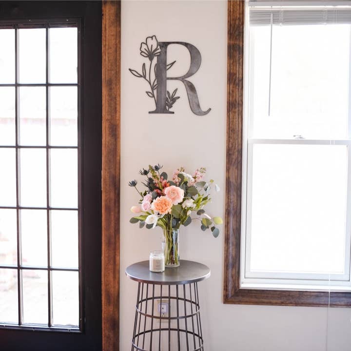 Keystone Steel Co. - Wholesale Wall Accent - Botanical Letter Wall Decor4