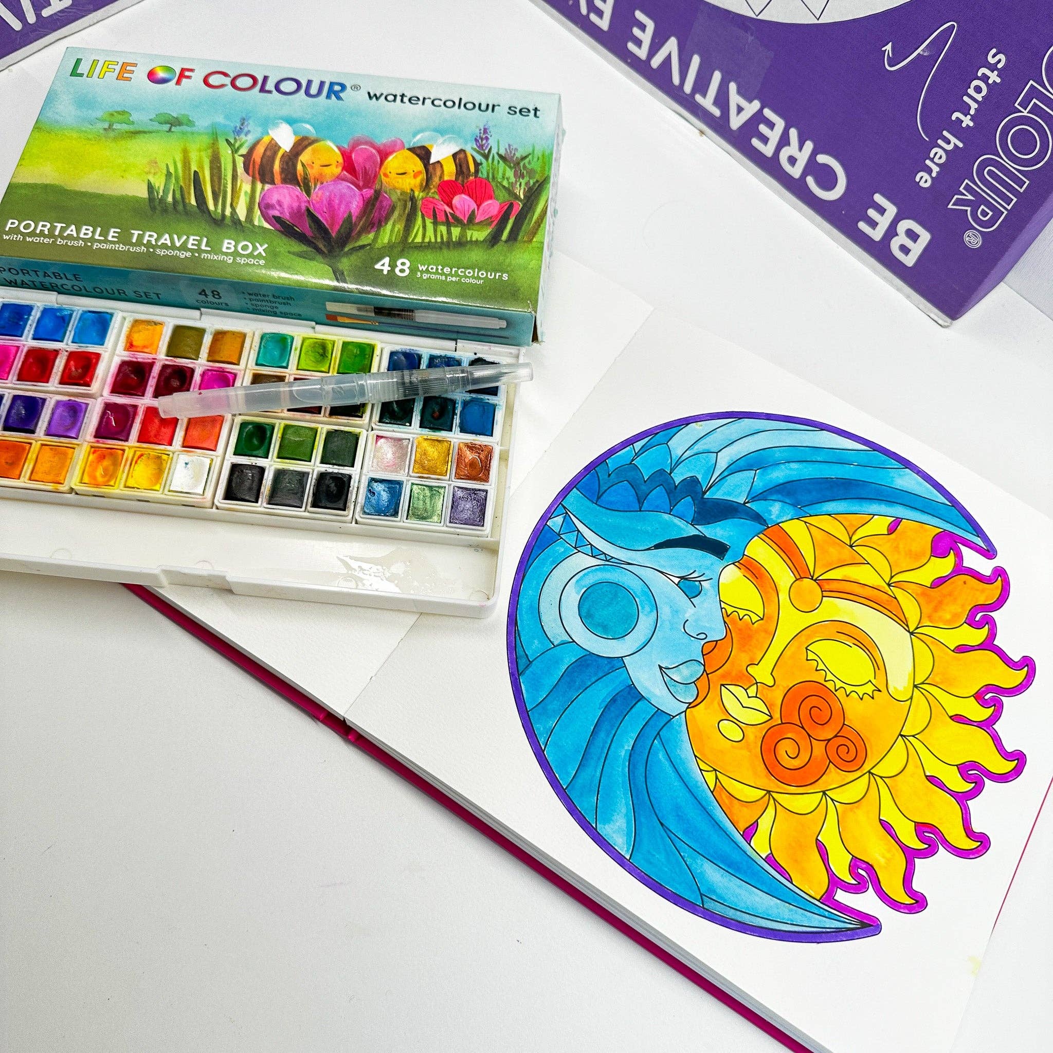 Life of Colour - Wholesale Colouring and activity book – adult - Watercolour Colouring Book - Volume 16
