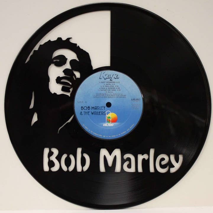 Bob Marley Vinyl-Lp-Schallplatte, lasergeschnitten, Wanddeko für den Großhandel von Gold Record Outlet