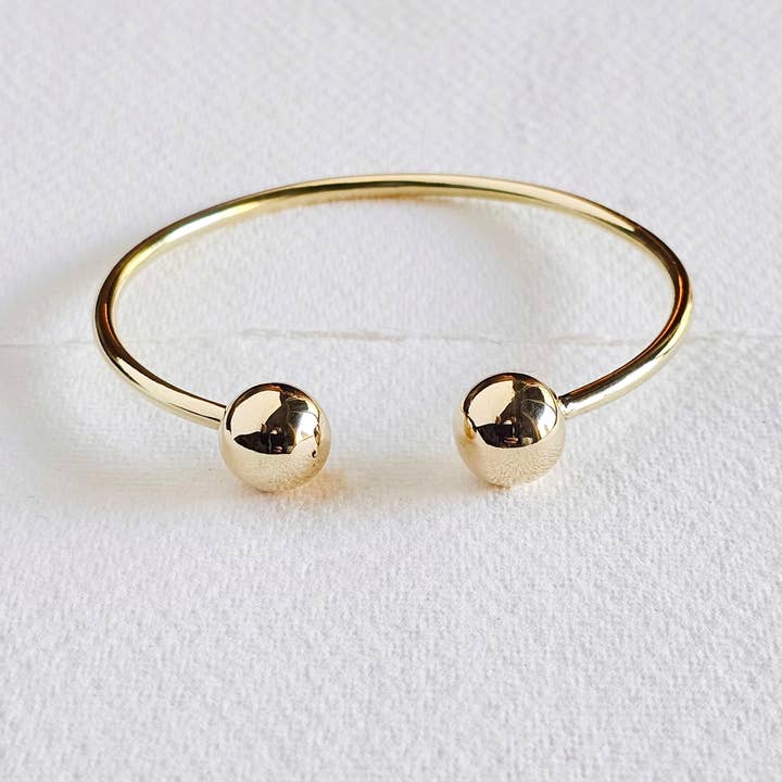 Solid brass modern tuareg style African cuff bangle bracelet for wholesale by Bisjoux