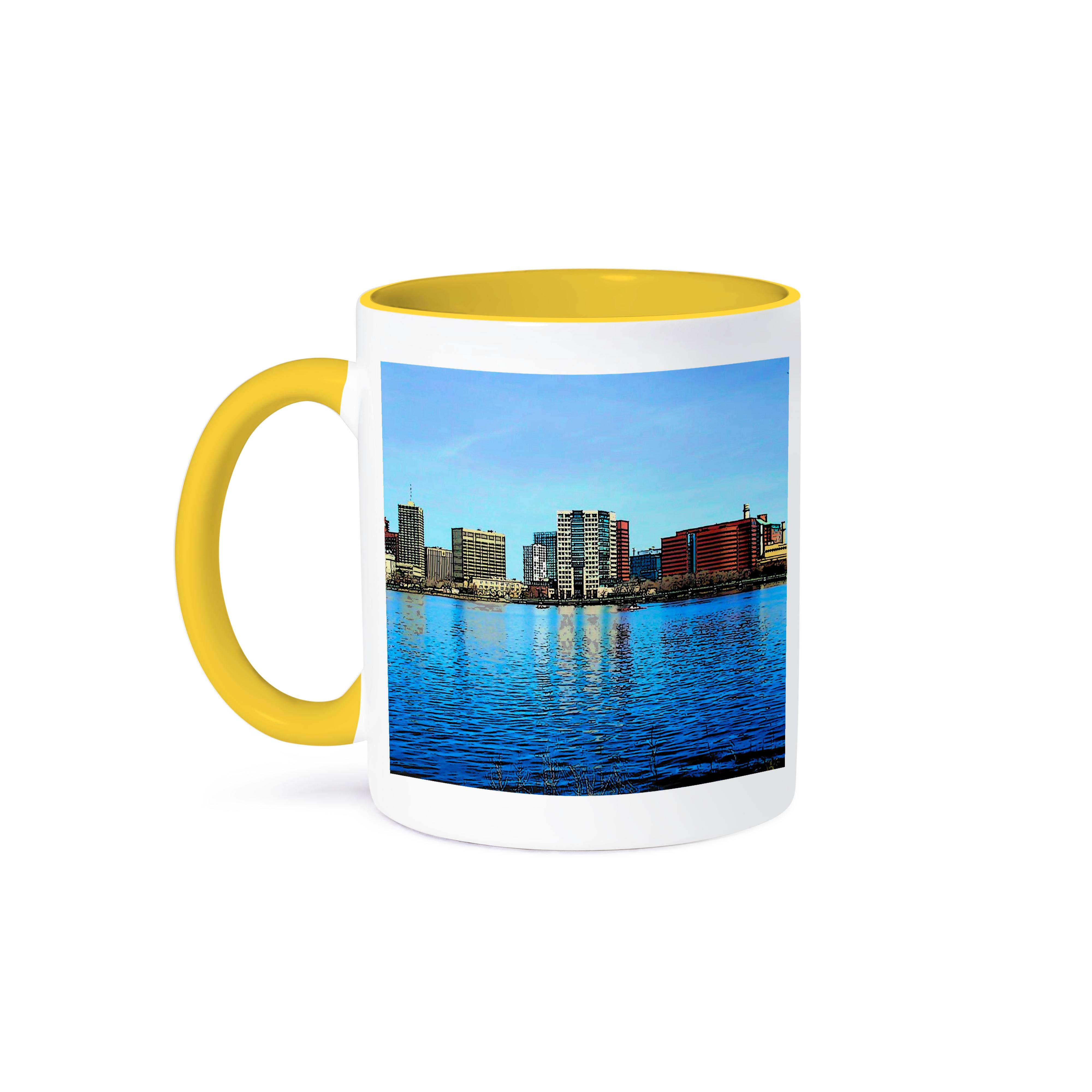 3dRose – wholesale Coffee mug – 3dRose, Cambridge Skyline Cartoon, Mug0