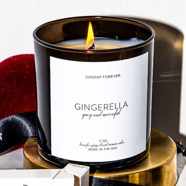 Gingerella Luxury Candle with Sandalwood and Ginger for wholesale by Sunday Forever