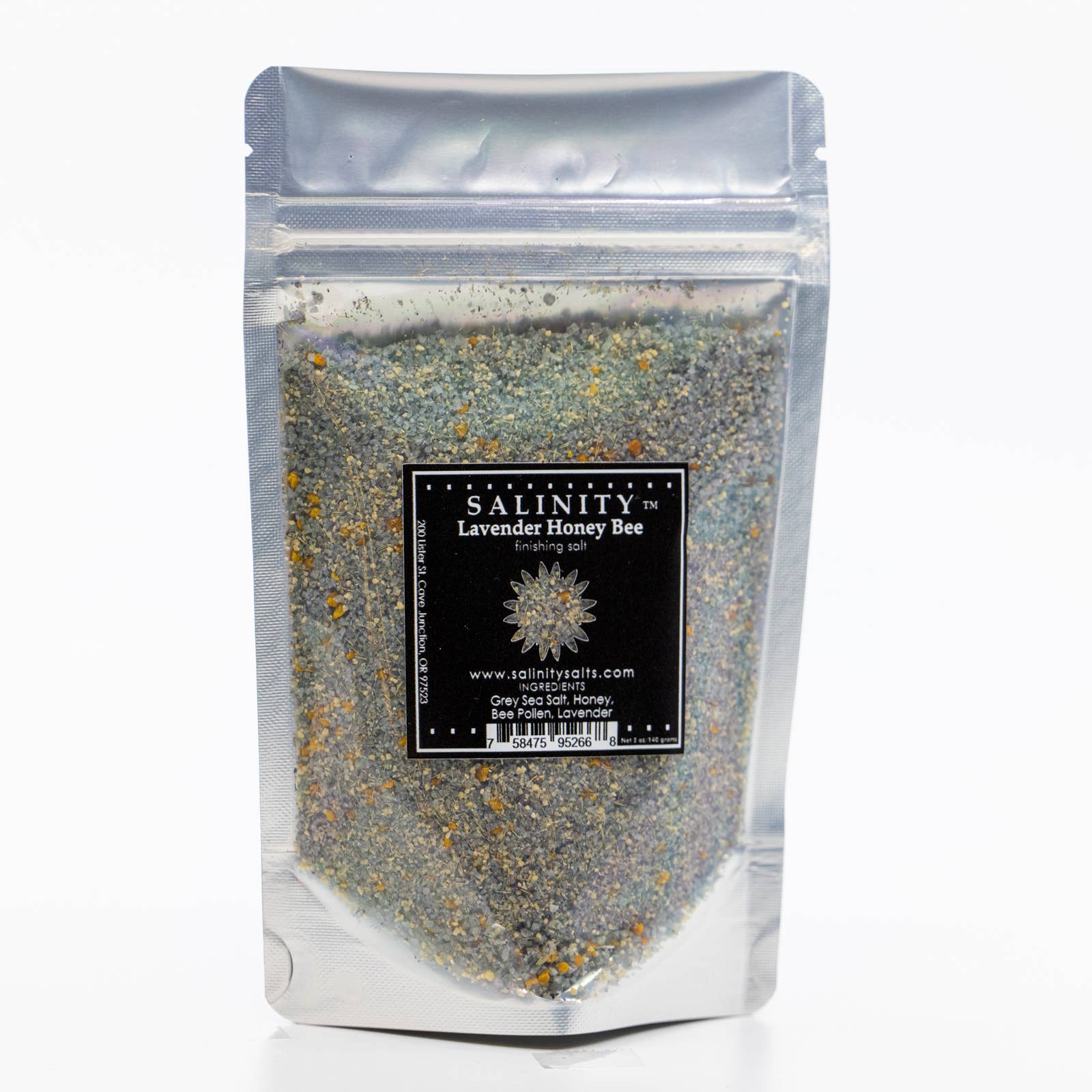 Salinity Finishing Salt - Wholesale Salt - Jar - Lavender Honey Bee Finishing Salt3