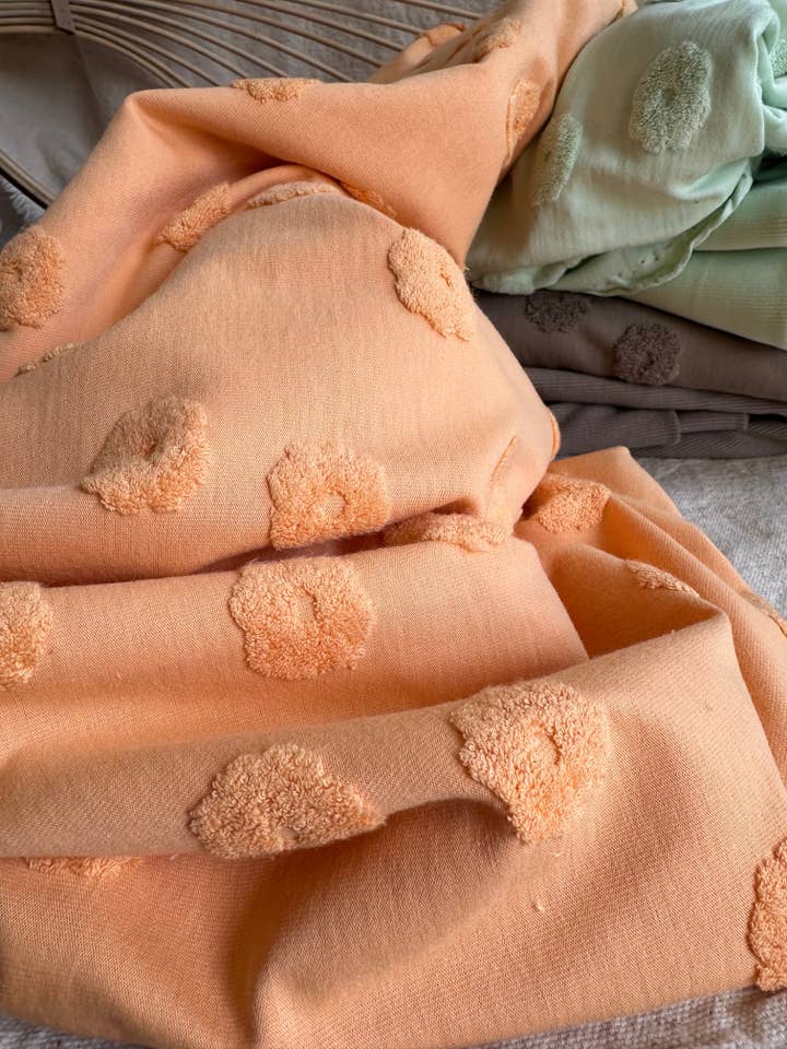 ISEE FABRIC - Wholesale Knit top – Women's - Organic Cotton Jacquard Slub Jersey10