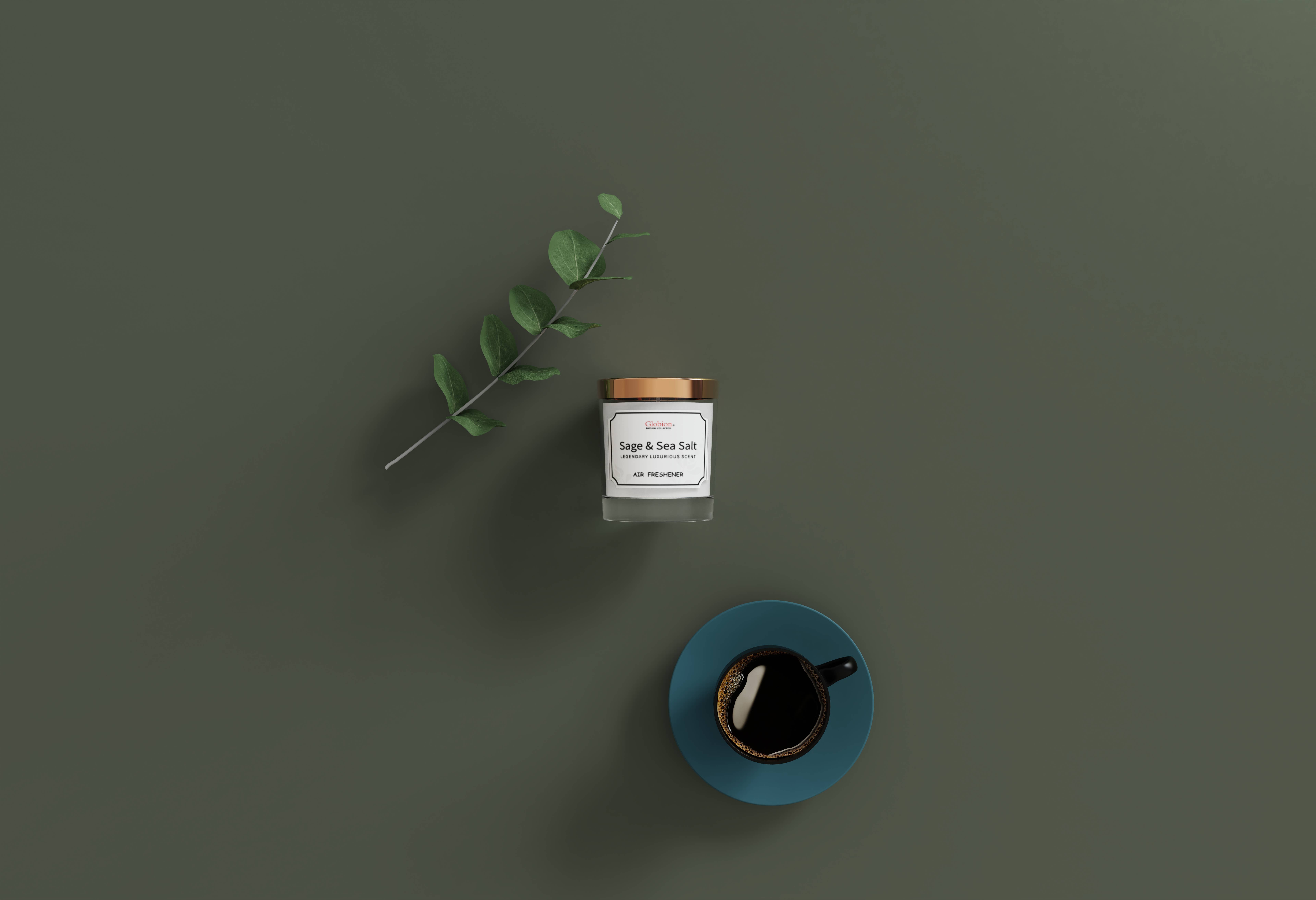 Globion - Wholesale Travel Candles - Globion natural scented candle - Sage & Sea salt12