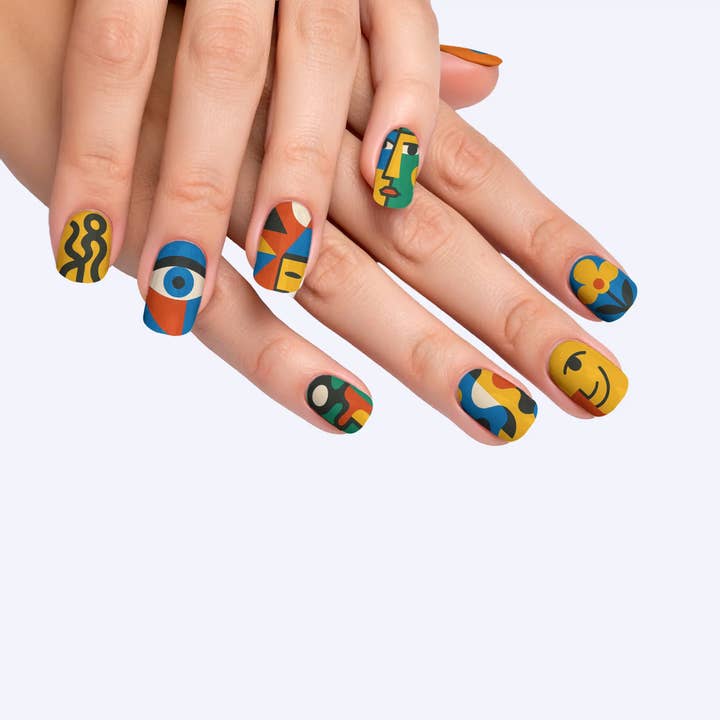 FYNE BODY - Wholesale Press-on/fake nails - Swirl Whirl Abstract Art Press-On Nails97