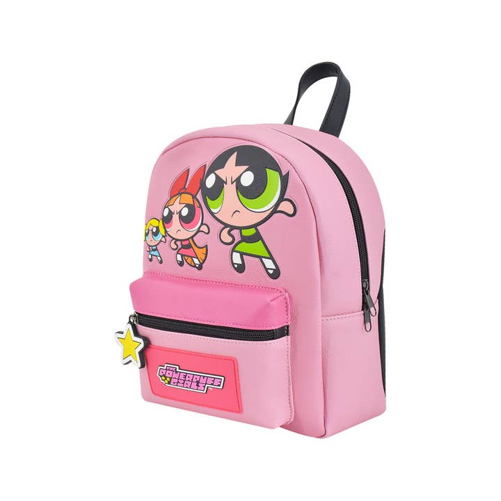 Concept One - Wholesale Backpack - Women's - Power Puff Girls Pow Crescent Art Mini Backpack, Multi
