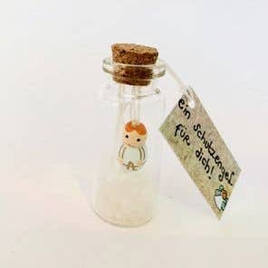 Sidedish Cards - Wholesale Decorative Tabletop Object - Glücksflasche Schutzengel