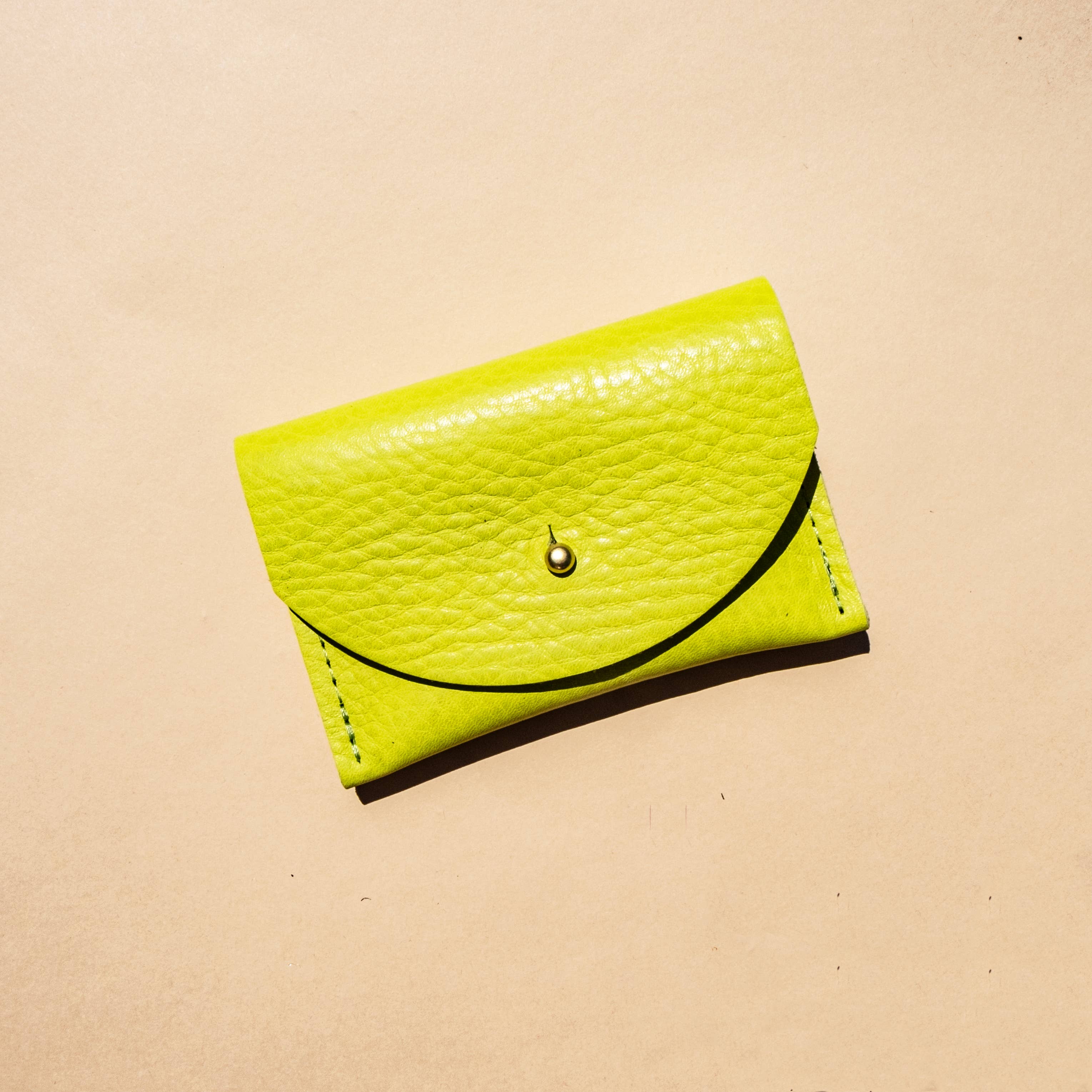 Primecut - Wholesale Card Holder - Women's - Cardholder - Chartreuse Leather