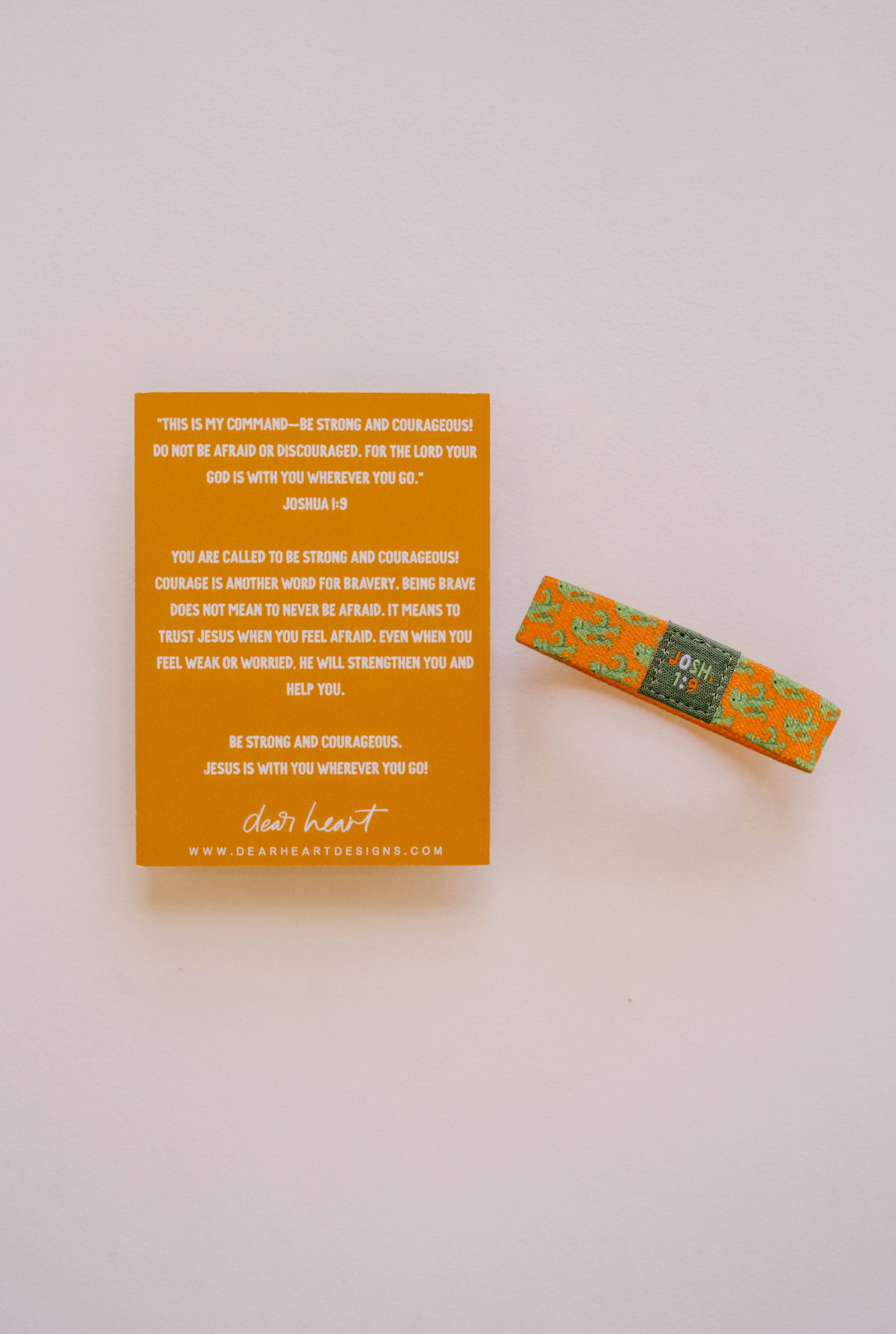 Dear Heart - Wholesale Bangle Bracelet - Kids & Baby - Strong + Courageous Kids Bracelet1