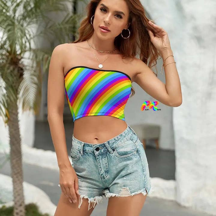 Top tubulaire Lollipop Pride pour la vente par Prism Raves