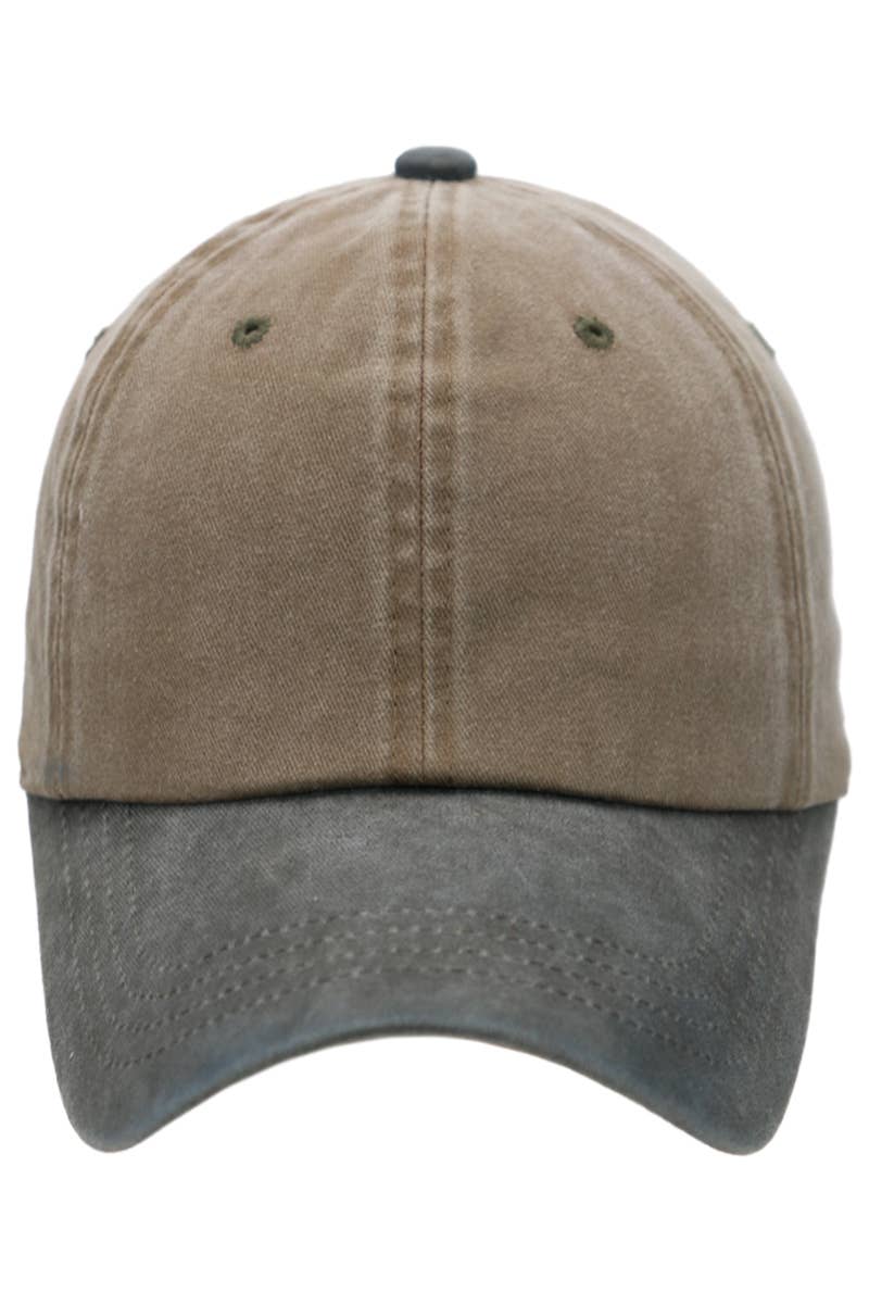 Cap Zone - Wholesale Baseball Cap - Unisex - Two Tone Garment Dye Unstructured Cotton Cap13