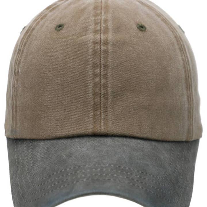 Cap Zone - Wholesale Baseball Cap - Unisex - Two Tone Garment Dye Unstructured Cotton Cap13