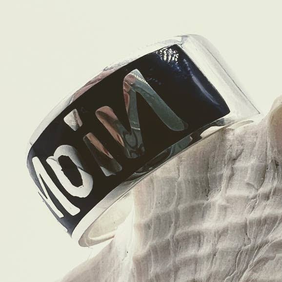 925 zilveren ring, Moin Nachtblauw voor wholesale door LIVINCI