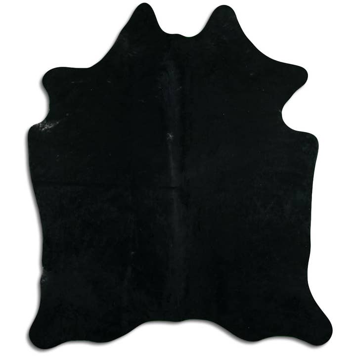Tapete de pele de vaca - L210 x B180 cm - preto por atacado de Livarto UG (haftungsbeschränkt)