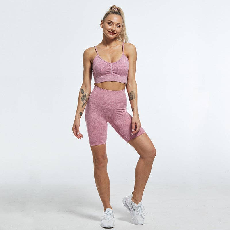 VIGOR – wholesale Athletic shorts – Women's – Cusp look High Waist Yoga Gym Athletic Contour Seamless Cycling Shorts8