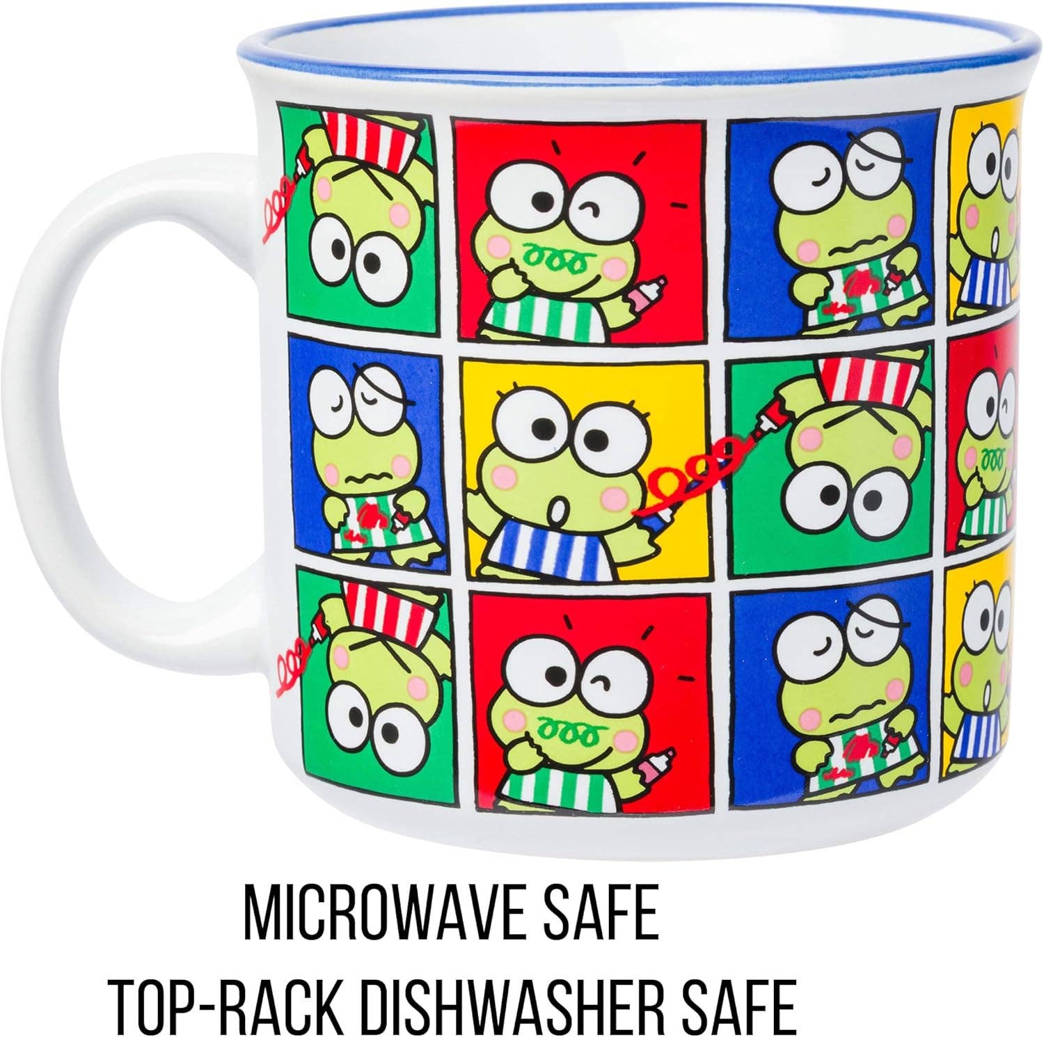 Innovarix – Caneca por atacado – Caneca de Campismo em Cerâmica com Poses do Sanrio Keroppi - 20 Oz.2