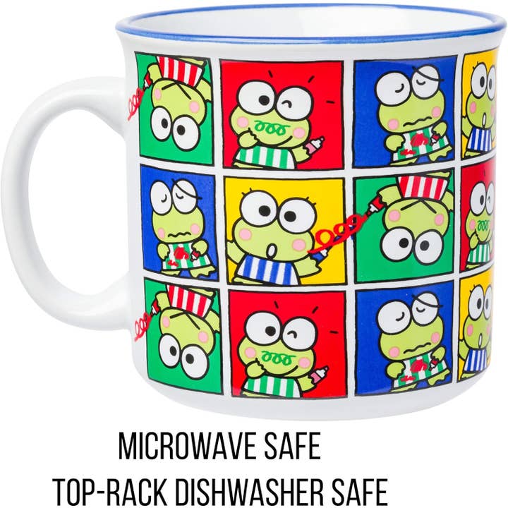 Innovarix – Großhandel Kaffeebecher – Sanrio Keroppi Posen Gitter Keramik Camper Tasse - 20 oz.2
