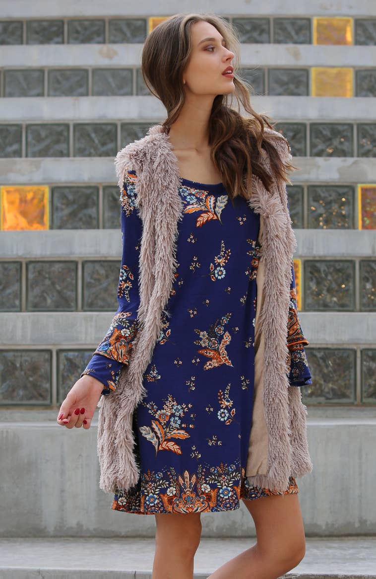 ANGIE - Wholesale Outerwear Vest - Women's - SJ812-ASIS FURRY VEST14