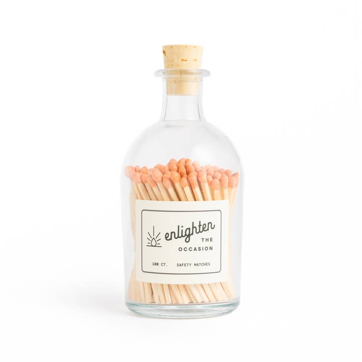 Enlighten the Occasion - Wholesale Matches - Wood Matchsticks in Glass Apothecary Jar – Fall Decor4