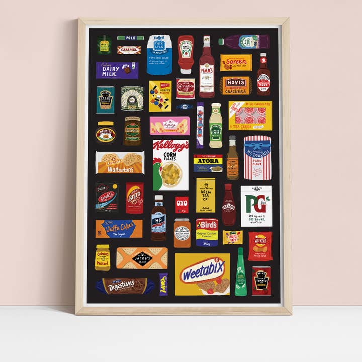 Bea Baranowska Illustration – wholesale Konsttryck – Swedish Food Larder Print