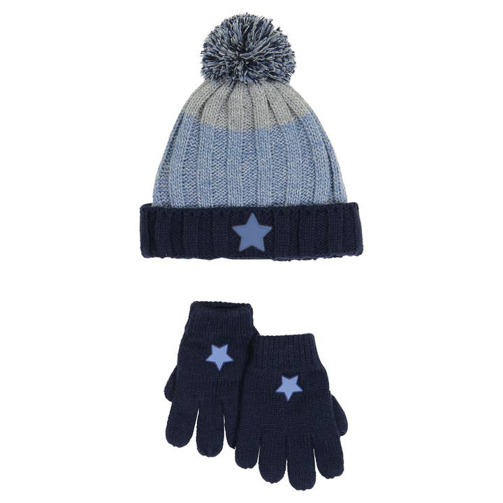 Andy & Evan - Wholesale Winter Accessory Set - Kids - Boys Toddler Hat & Glove Set