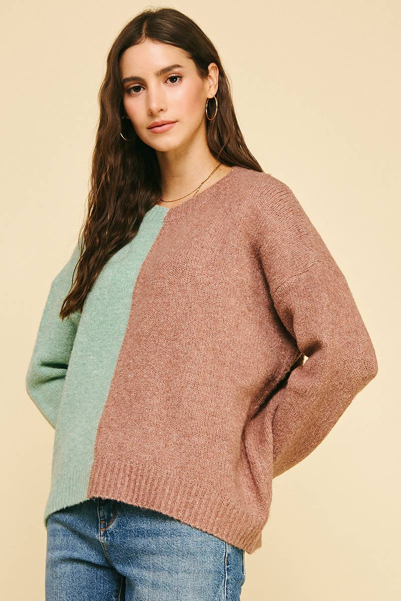 PINCH - Wholesale Pullover-trui - Dames - COLORBLOCK TRUI - 3276WS2