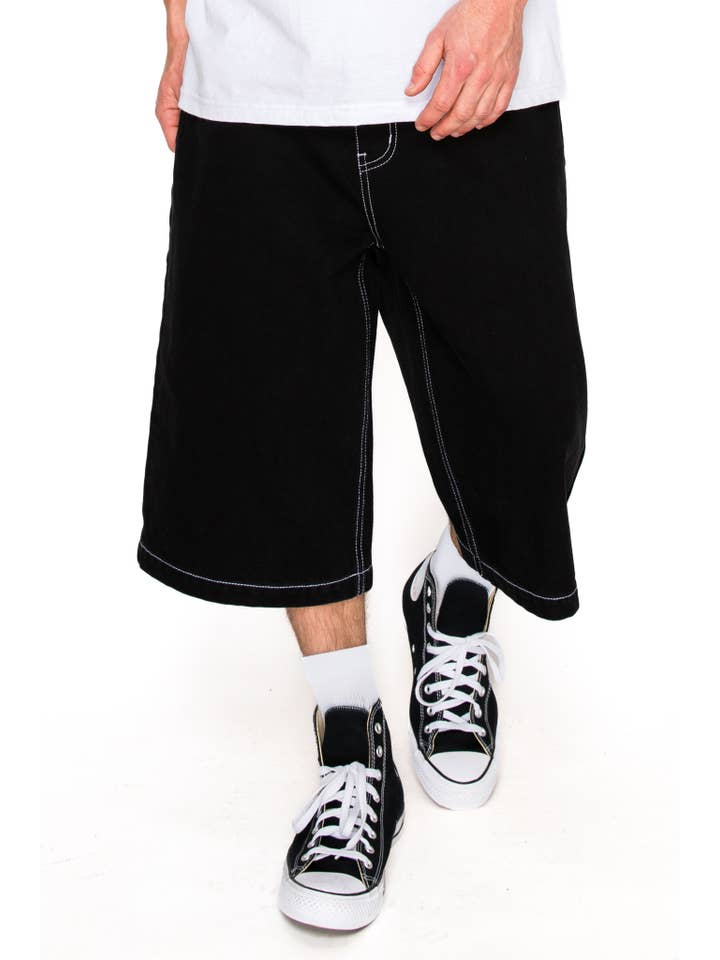 Victorious - Wholesale Shorts - Men's - DS2114 Ultra Baggy Y2K Denim Jorts5