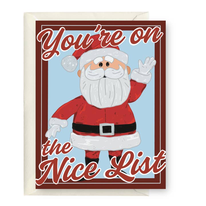 You're On The Nice List for wholesale by After Party Paper Co.