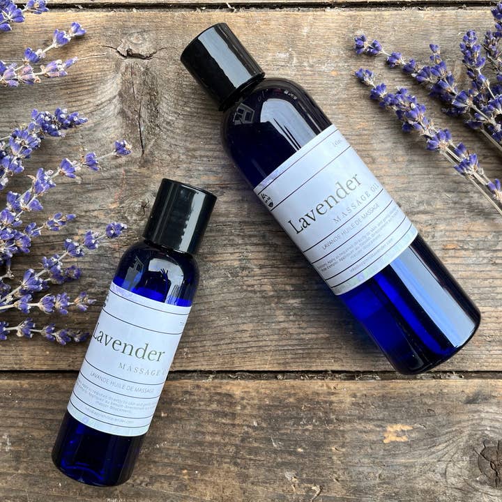 Lavender Massage Oil for wholesale by Apple Hill Lavender