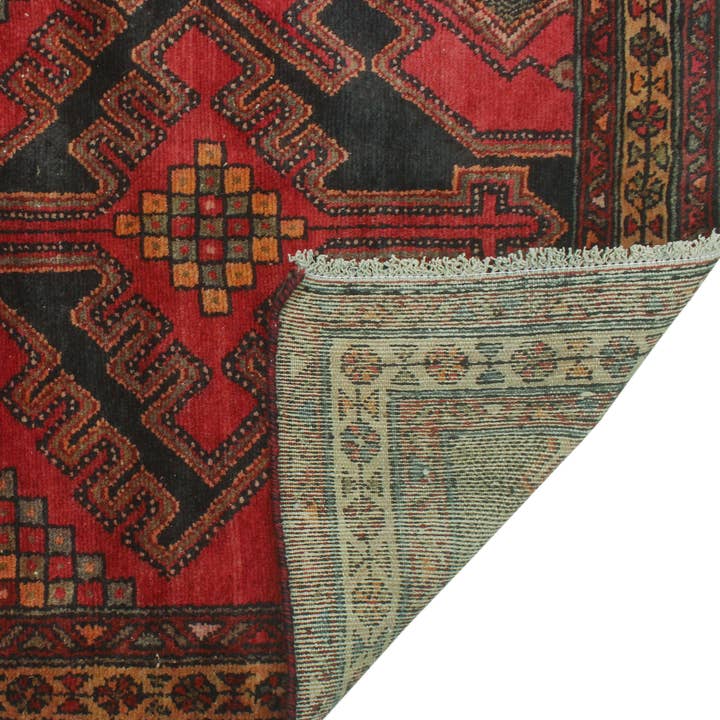 Noori Rug - Wholesale Area Rug - Fine VTG Tracey Red/Beige Runner, 3'4" x 9'6"1