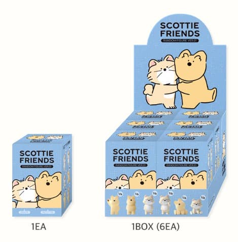 K-Wonderland - Vendita all'ingrosso Figurina giocattolo - Bambini - Scottie Friends Figura Casuale Ver. 016