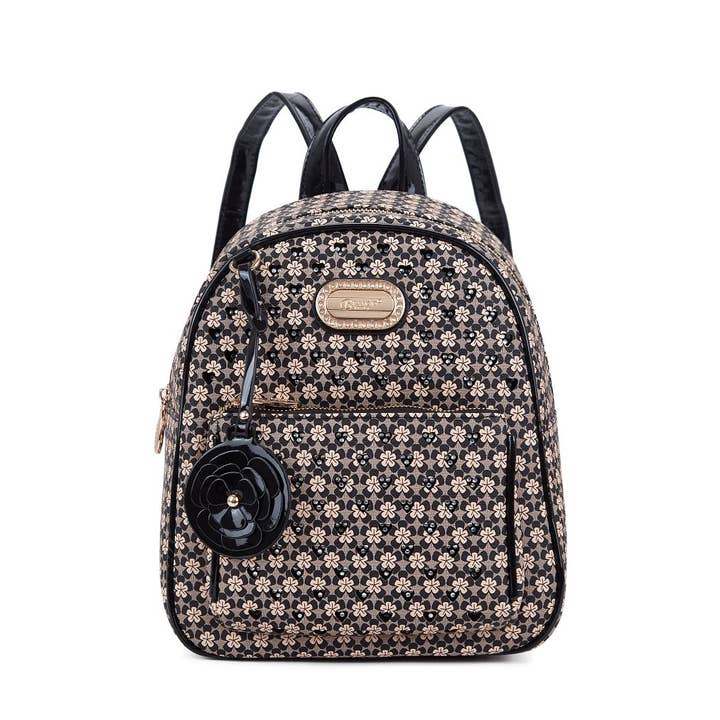 Brangio (Italy) Company Inc. - Wholesale Backpack - Women's - Brangio Italy Floral Harmony Designer Backpack