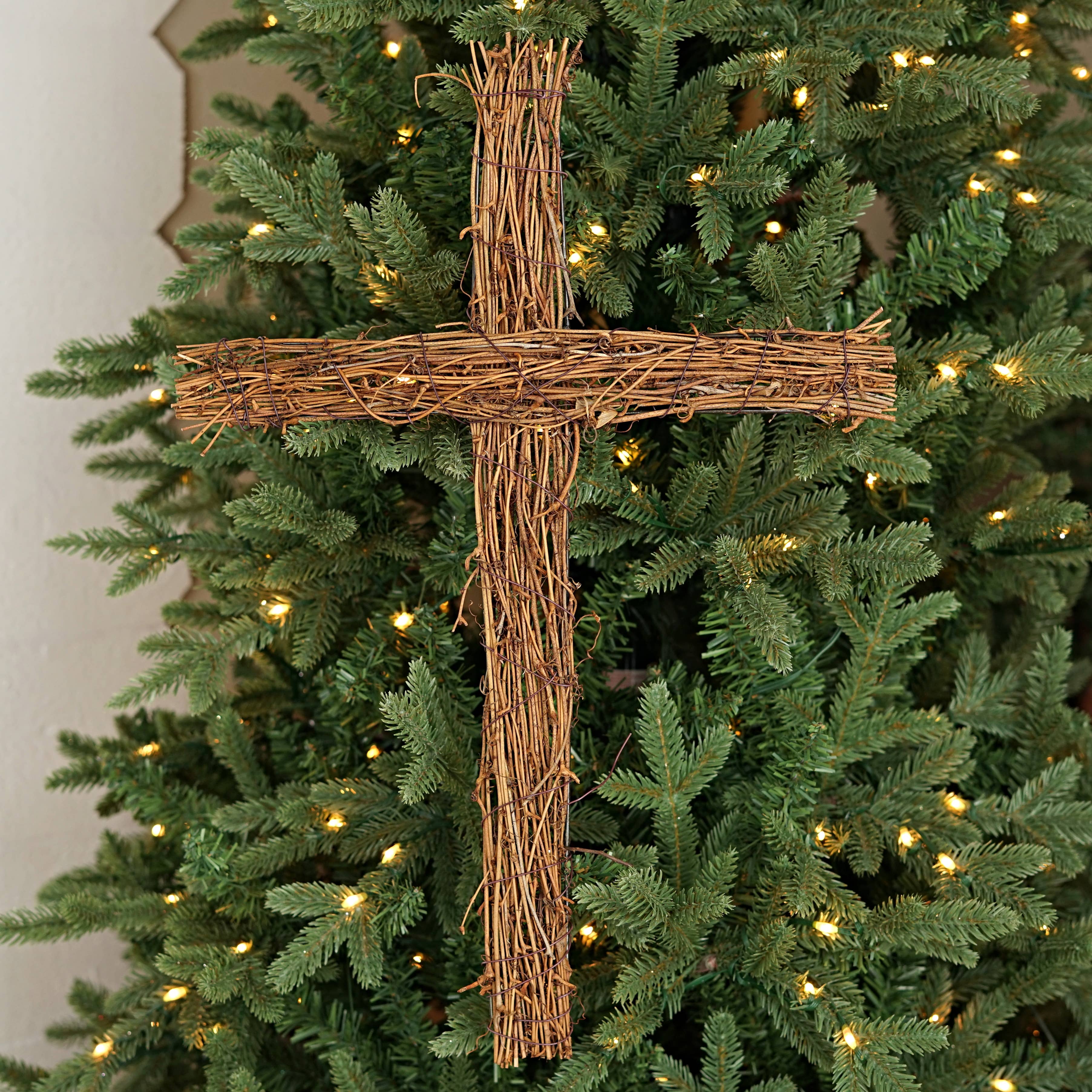 Impressive Enterprises, Inc. - Wholesale Wall Cross - 570396- Rattan twig cross- 18in x 12in natural5