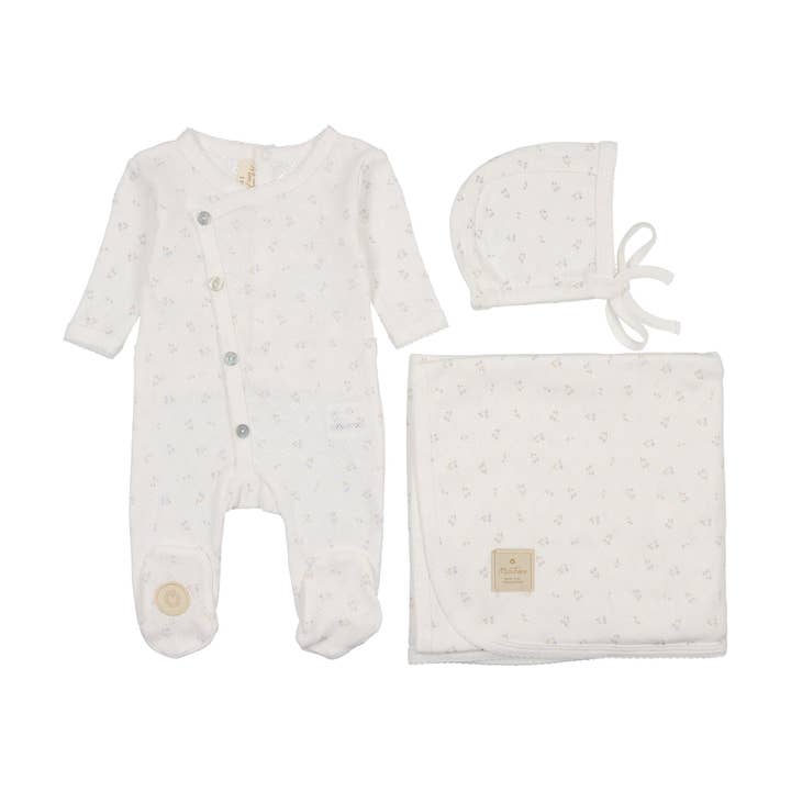 Spray of Berries Layette Set for wholesale by Mon Tresor Bebe