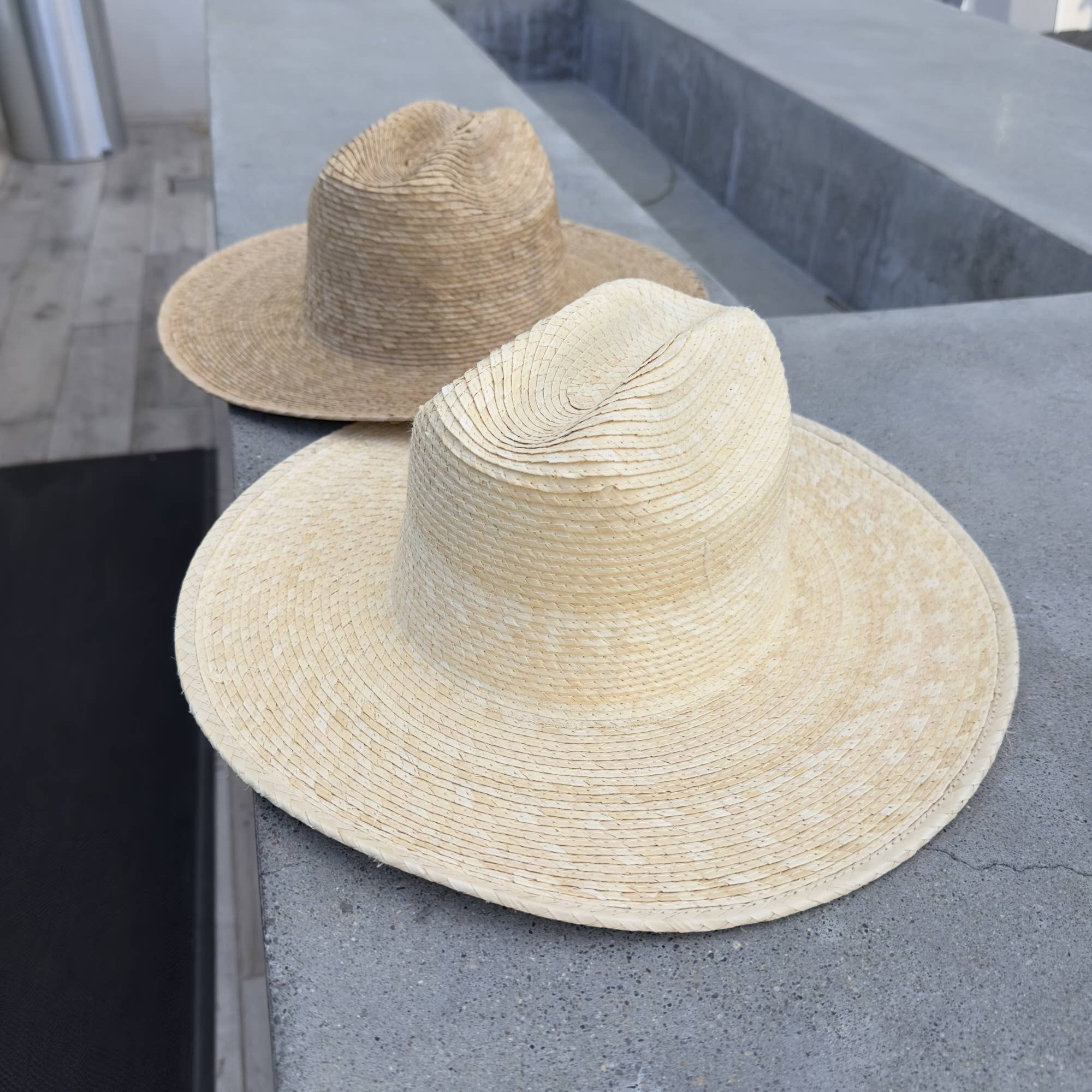 One and Only Accessories - Wholesale Straw Hat - Women's - Palm Leaf Western Hat with Flat Brim4