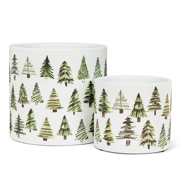 Abbott - Wholesale Plant Pot - Large Green Simple Tree Planter-6.5"D